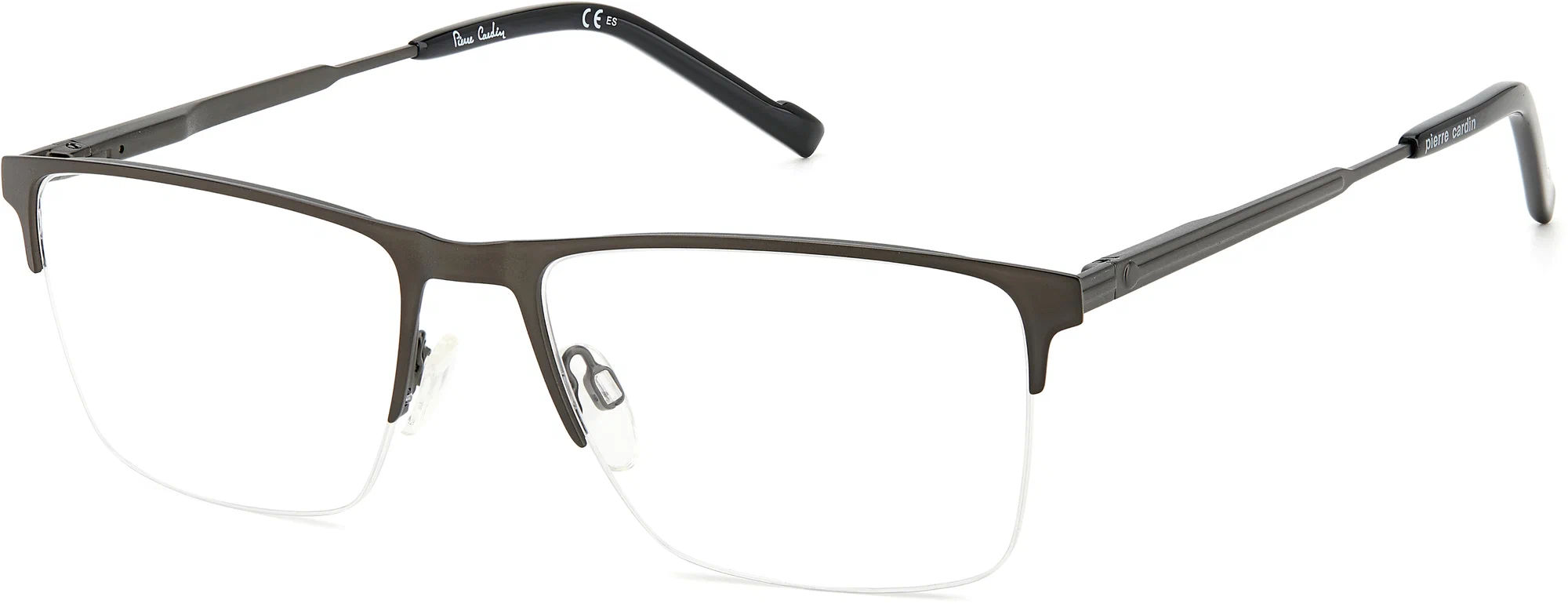 Мужская оправа для очков Pierre Cardin P.C. 6883 SVK, цвет: черный, прямоугольные, металл