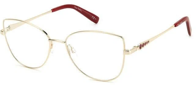 Женская оправа для очков Pierre Cardin P.C. 8874 3YG, цвет: золотой, кошачий глаз, металл