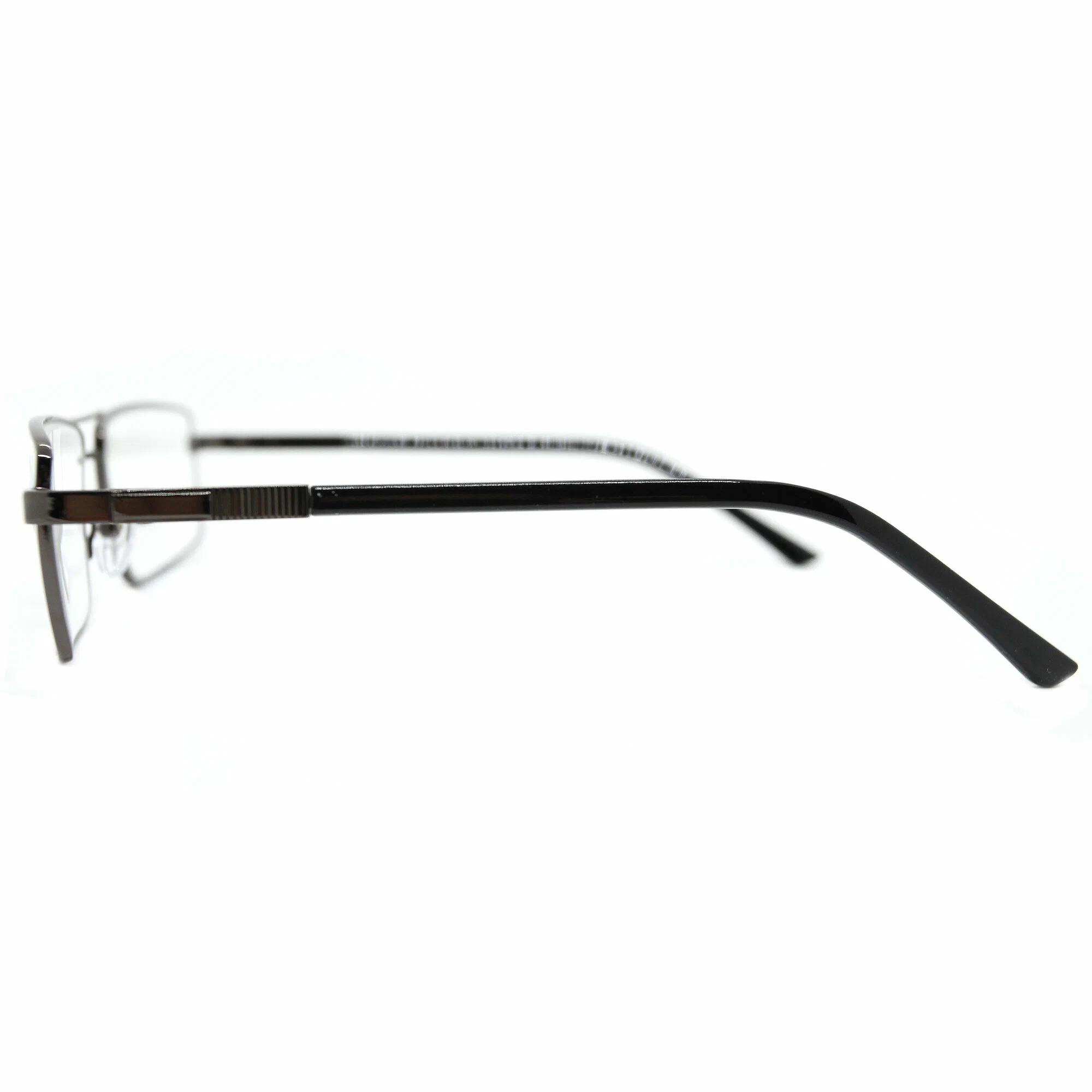 Готовые очки для чтения мужские (+1.25) мост 123 M1, линза стекло, без футляра, цвет серый, РЦ 62-64