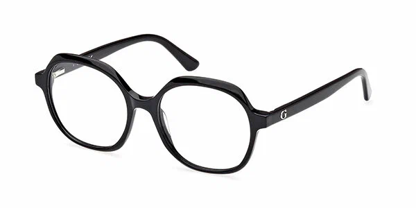 Женская оправа для очков Guess GU 8271 001, цвет: черный, круглые, пластик