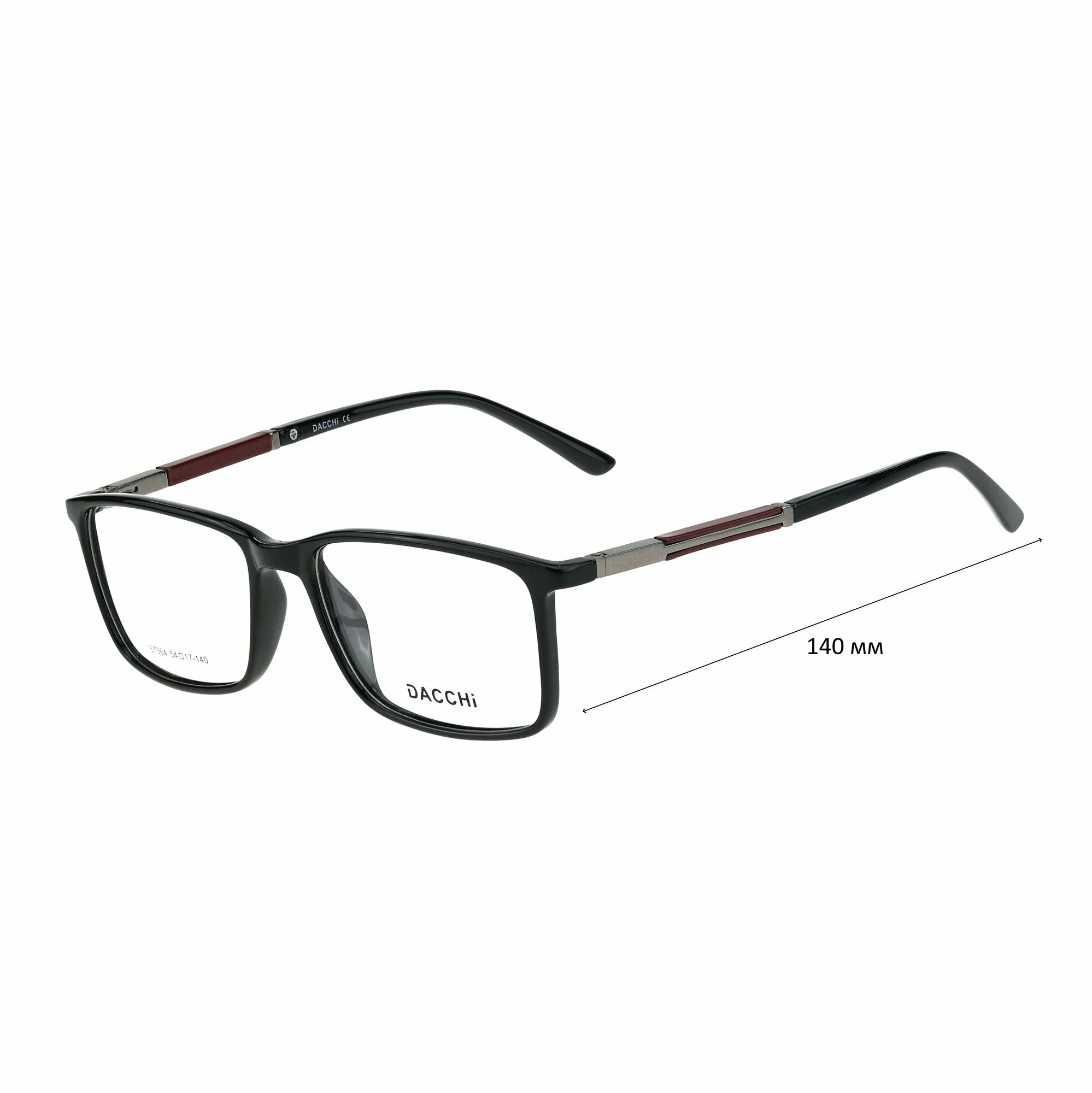 Очки для чтения с футляром-змейка DACCHI мод. 37364 Цвет 1 с линзами ECOPLUS 1.50 UC +1.00 РЦ 62-64