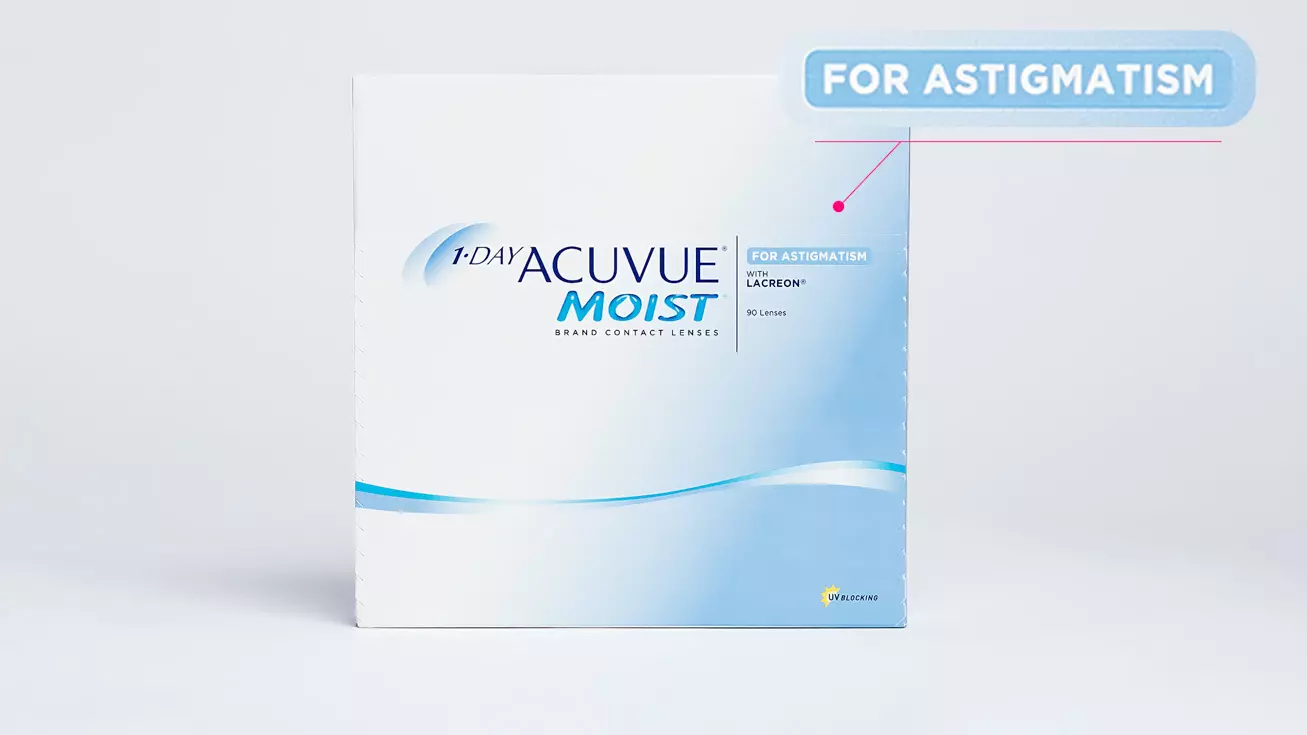 1 DAY ACUVUE MOIST for ASTIGMATISM (90 линз)